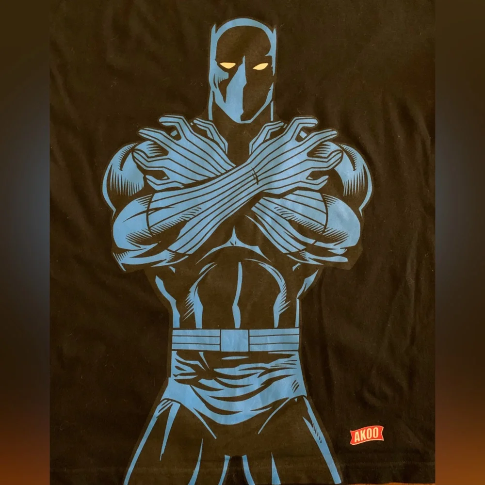 AKOO x Marvel Men’s Size Large Black Panther Short Sleeve T-Shirt - Picture 6 of 8